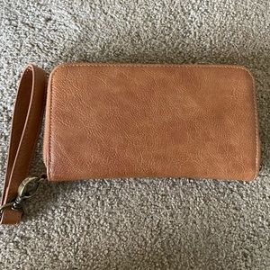 Thirty One All About the Benjamins Wallet with coordinating wrist loop.